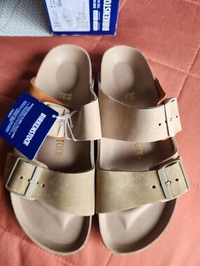 Beauitful Lux Nwt New Women Birkenstocks 39 Narrow Airzona Split Leather
